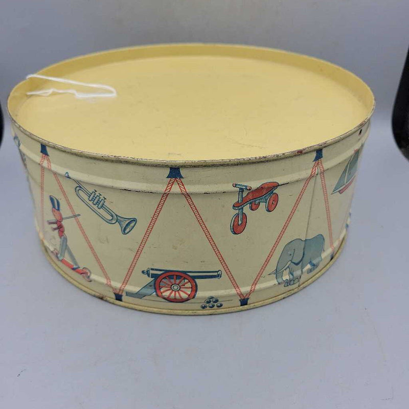 Vintage Tin Toy Drum (DEB)