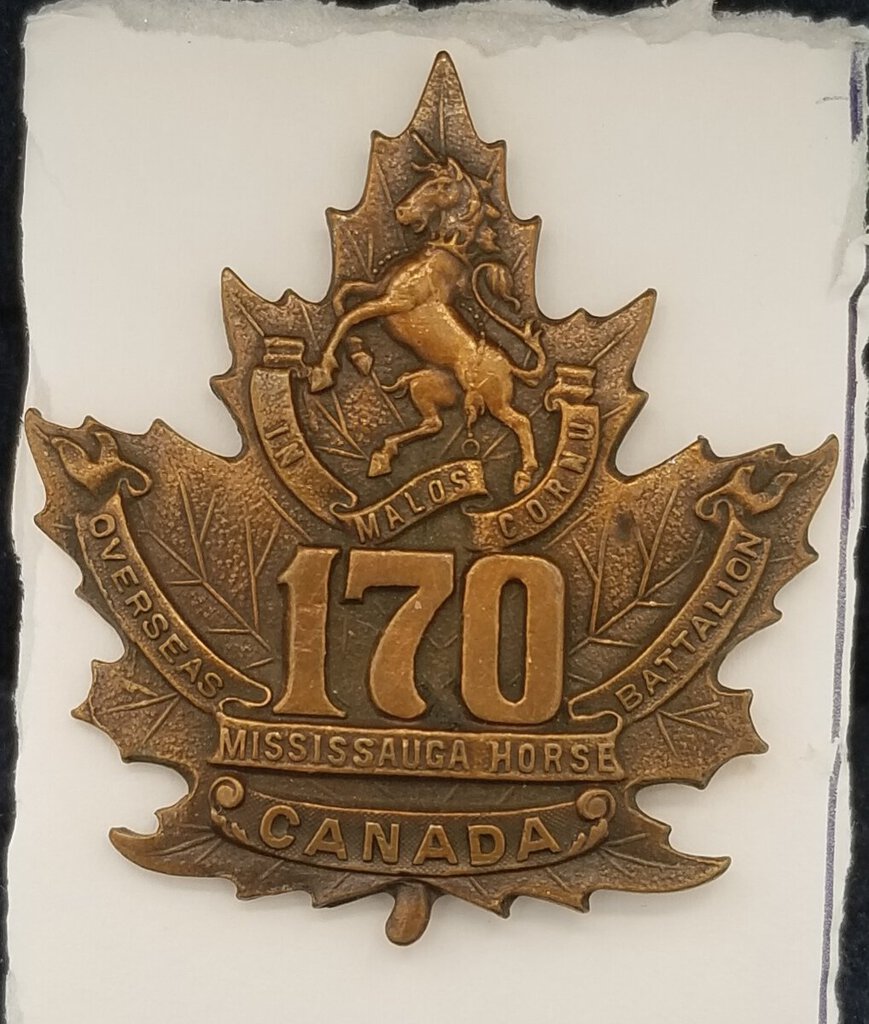 WW1 Canadian Military Cap Badge 170th (JL)