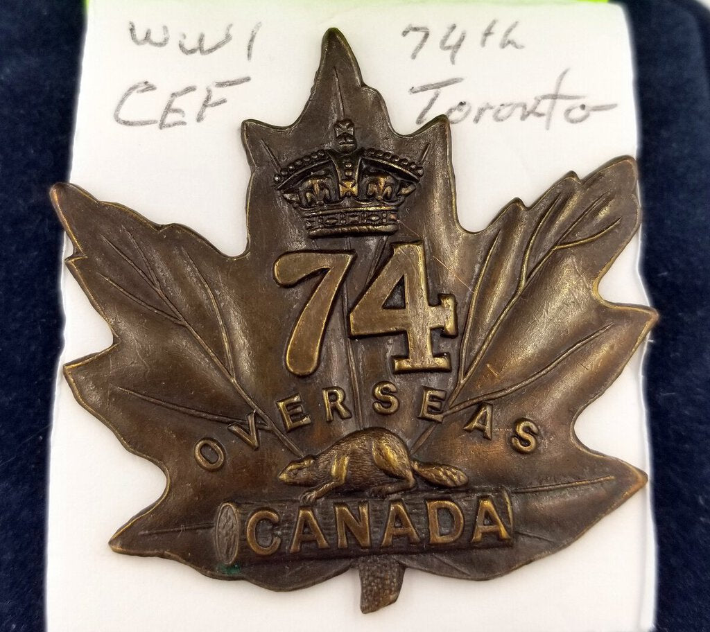 WW1 Canadian Military Cap Badge (JL) war memorabilia