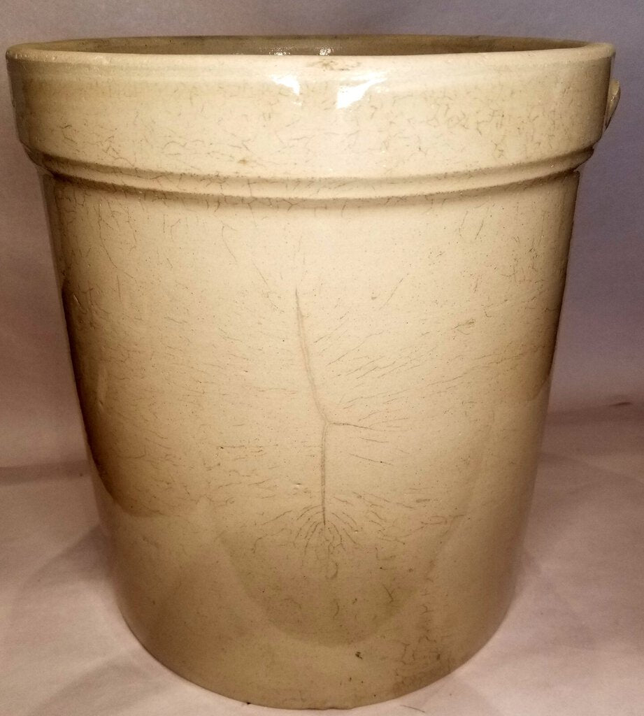 3 Gal Medicine Hat Pottery Crock.(JL)