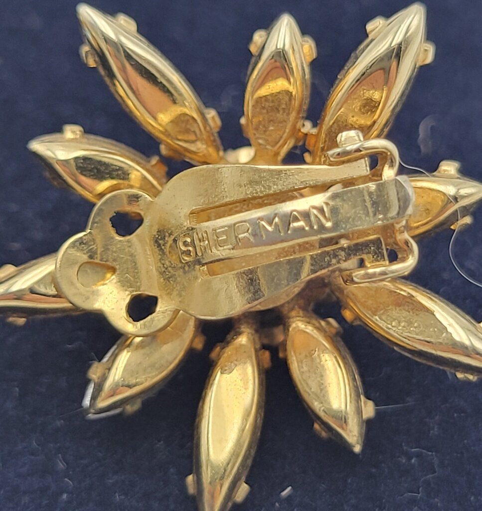 Sherman, topaz earrings & brooch (LIND) P1738