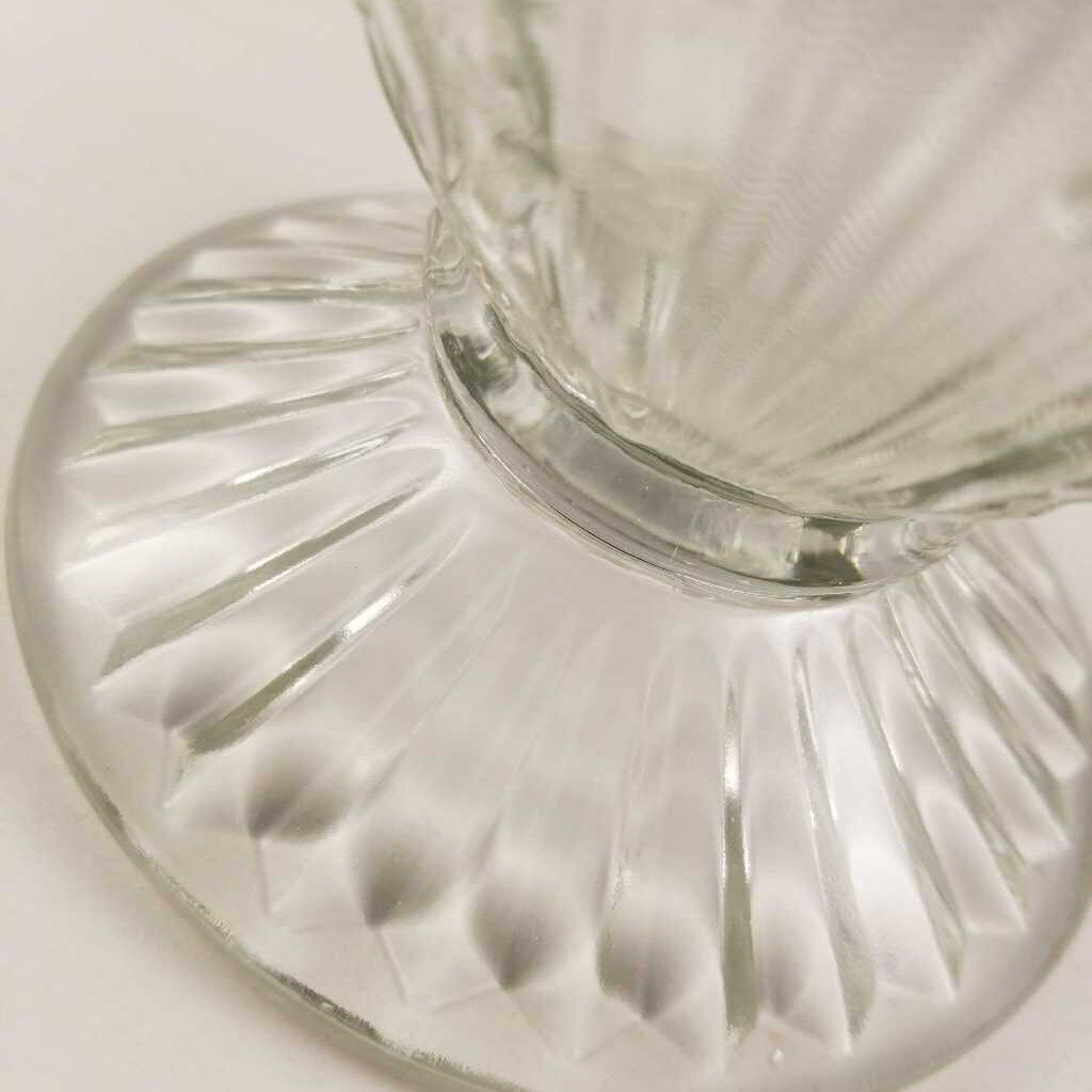 Iris Pattern Glass Pitcher