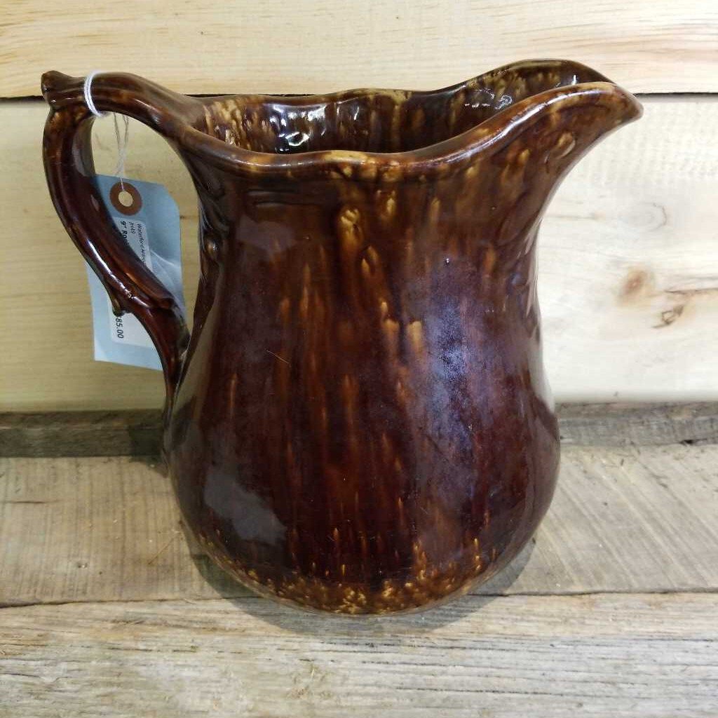 9" Rockingham Glazed Pitcher