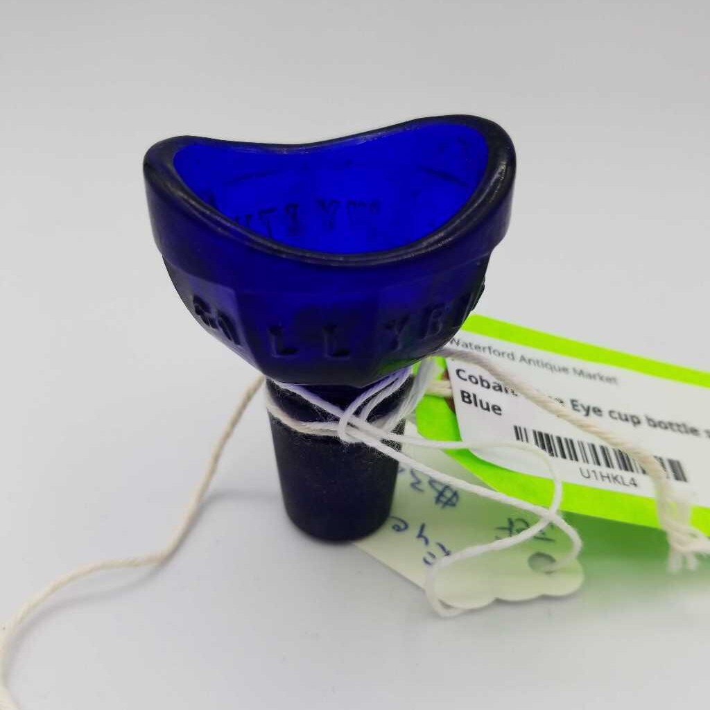 Cobalt Blue Eye cup bottle stopper (JEF)