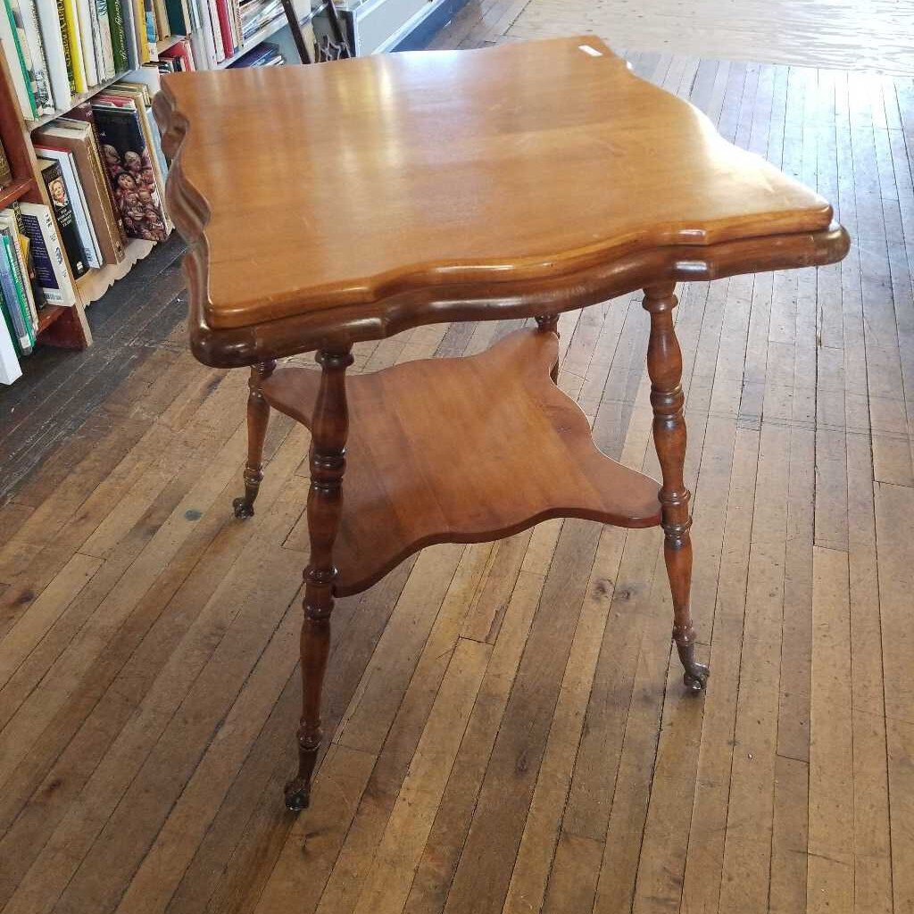 Wood Square Table w/claw feet (JP)