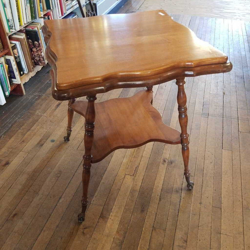 Wood Square Table w/claw feet (JP)