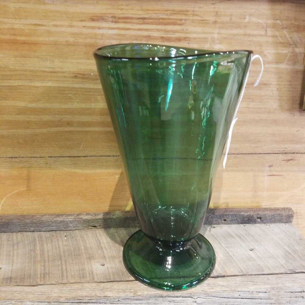 Green Glass Vase (Deb)