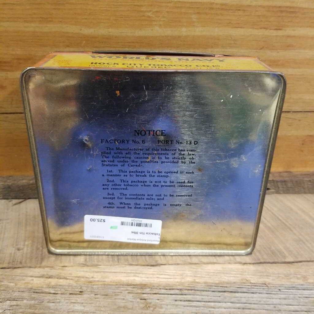 World's Navy Tobacco Tin (JL)