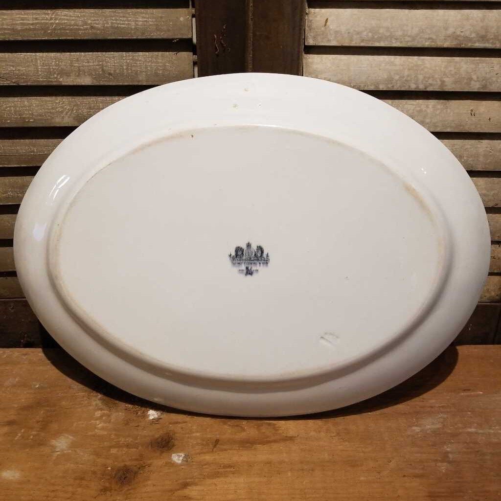 Oval Ironstone "Wheat Pattern" Platter (TRE)