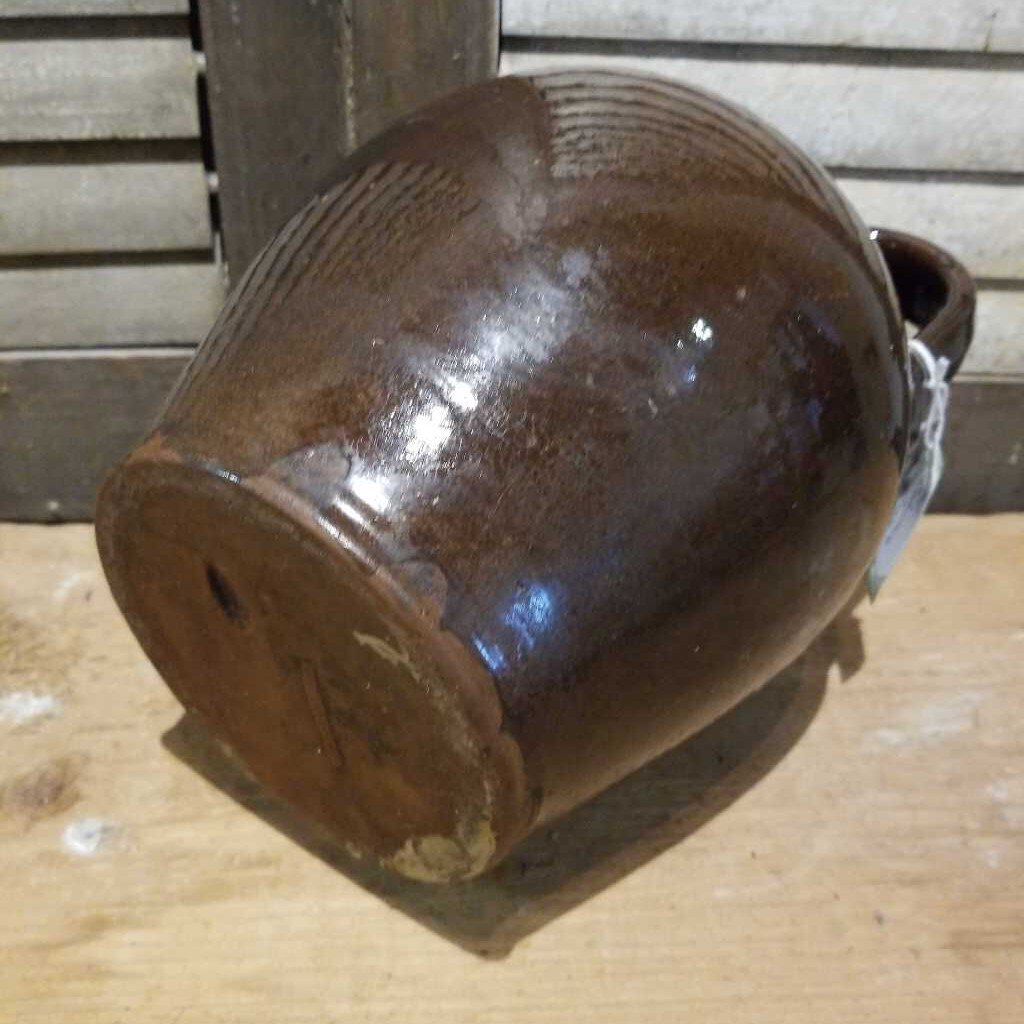 Redware Jug w/cork Circa 1860's (JEF)