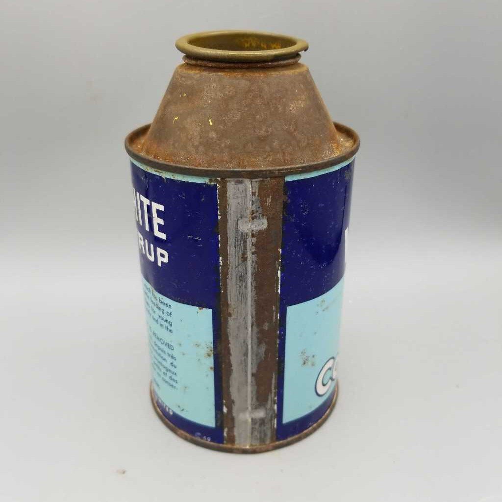 Lily white Corn Syrup Cone tin (JEF)
