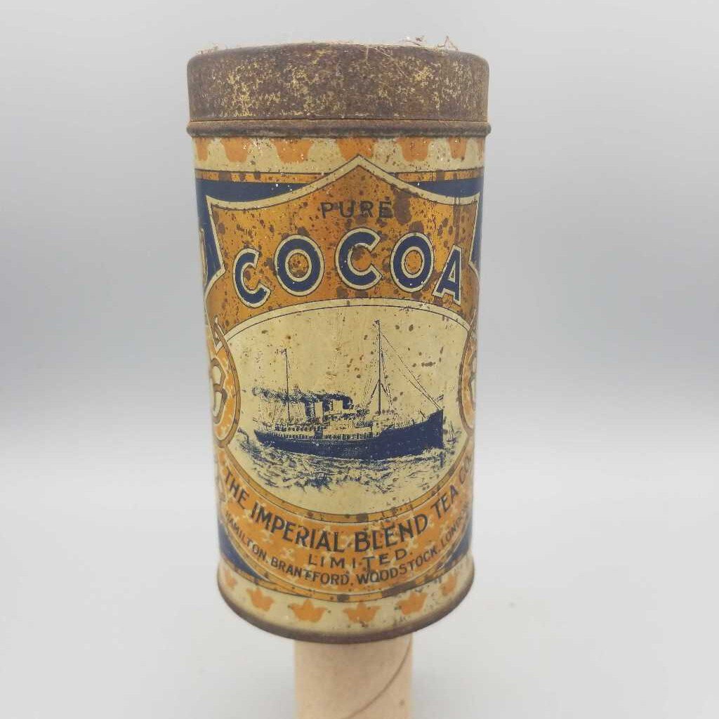 Antique Talc Powder Tin Antique Talc Powder Tin