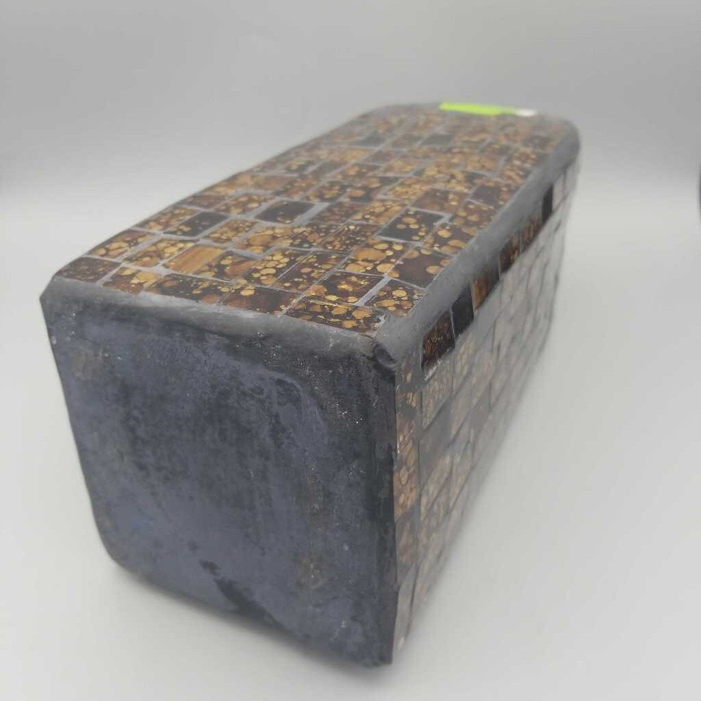 Brown Glass Mosaic Vase (UR)