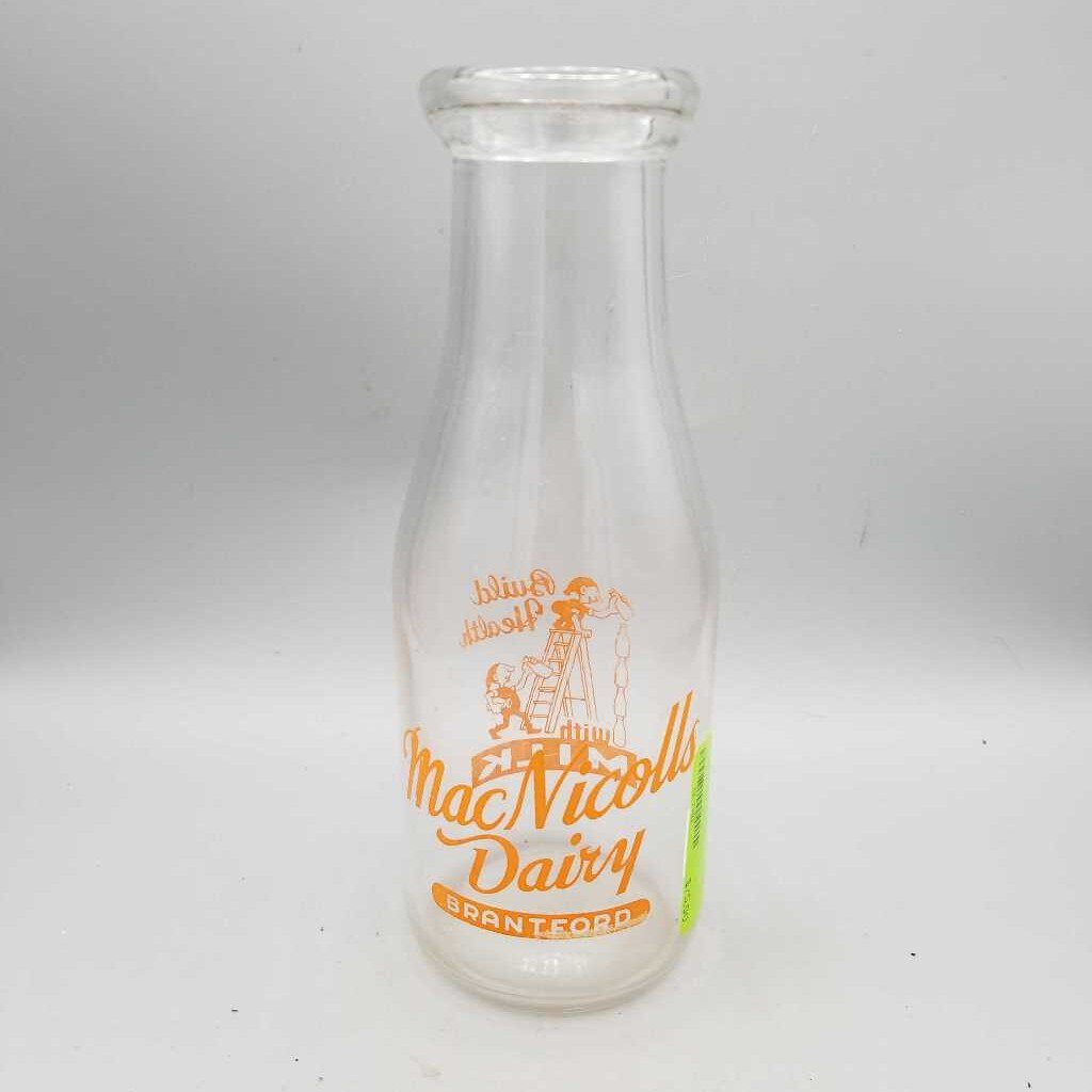 MacNicolls Dairy Pint Milk Bottle (JEF)