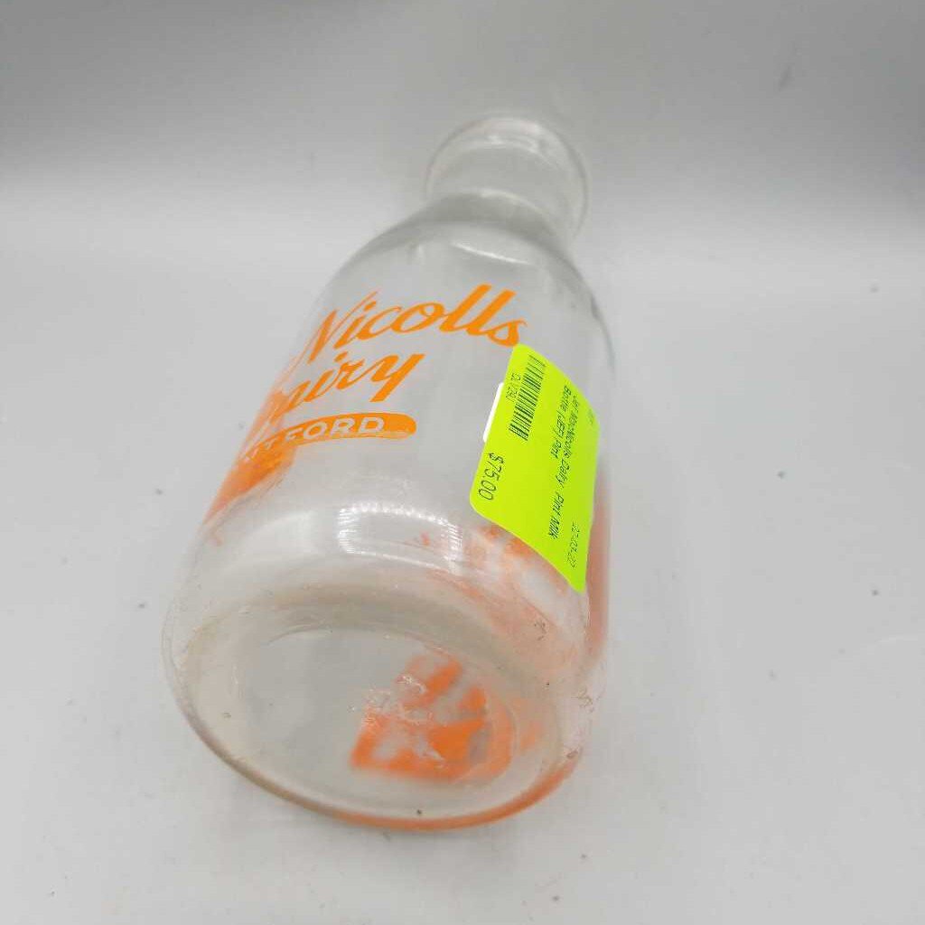 MacNicolls Dairy Pint Milk Bottle (JEF)