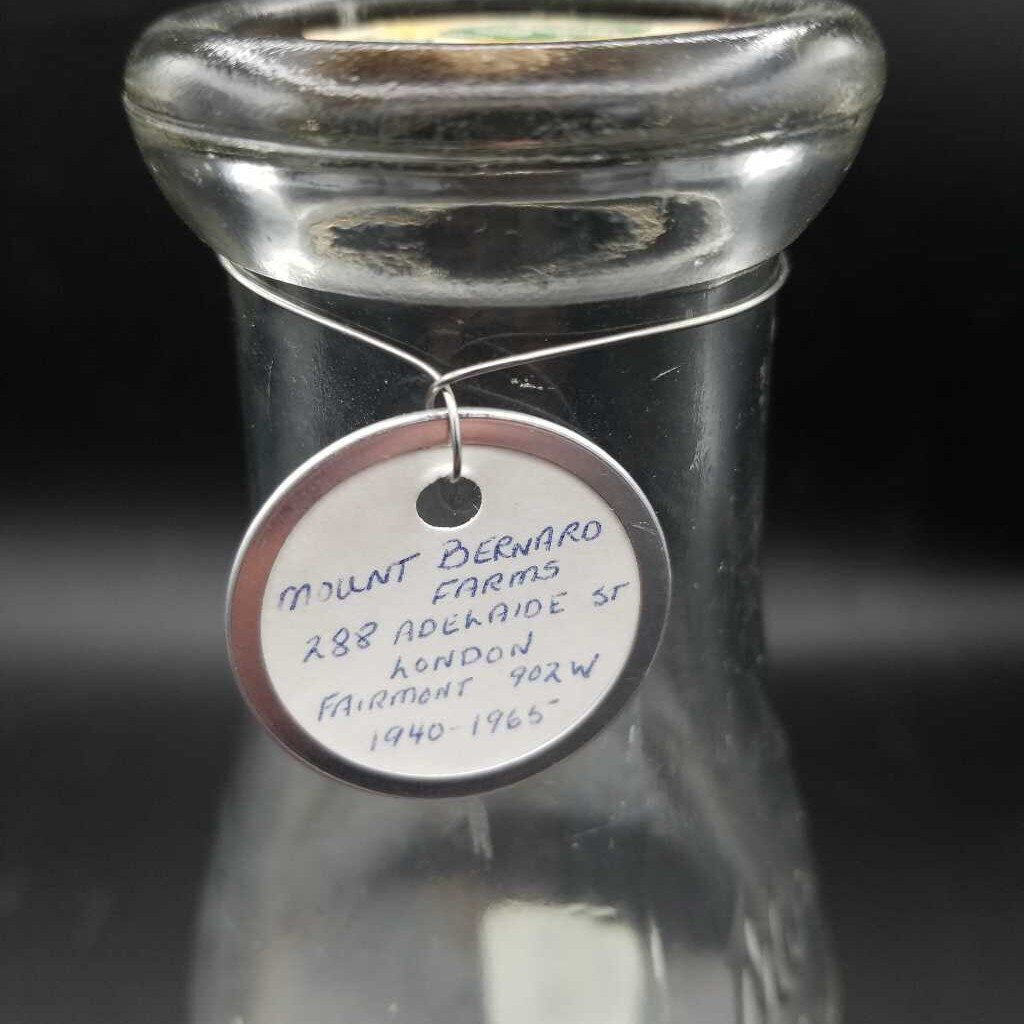 Mount Bernard Farms Dairy Milk bottle (JAS)