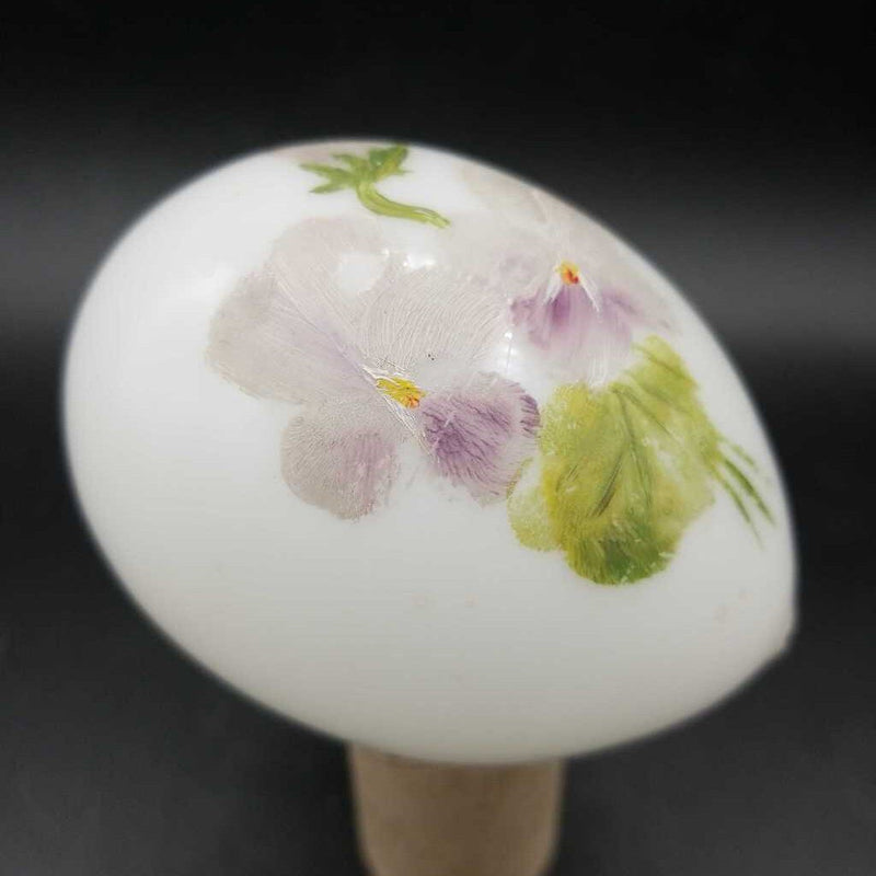 Antique Painted Glass Easter Egg (Jef) 5162