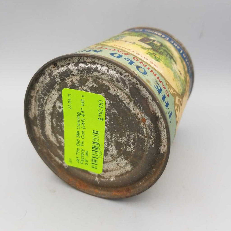 The Old Mill Canning Factory Tin Can (Jef)