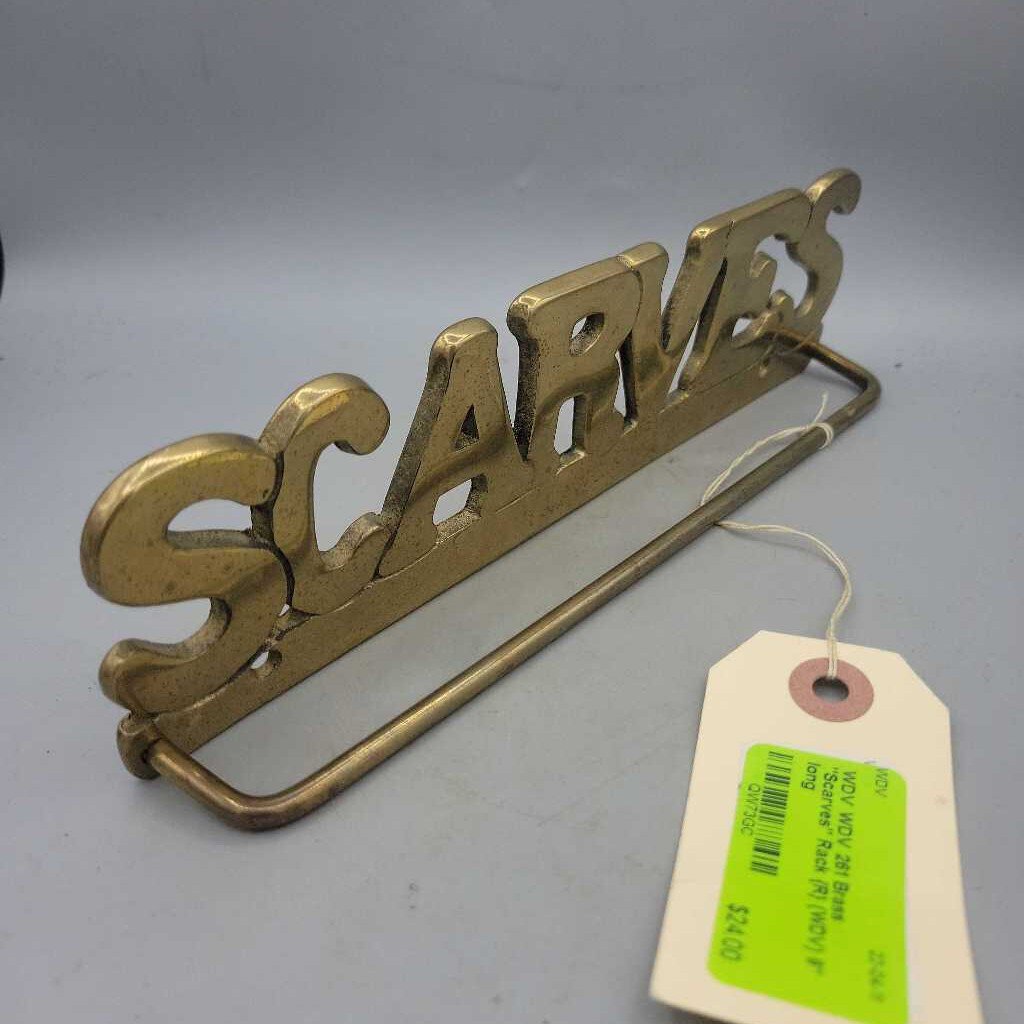 WDV 261 Brass "Scarves" Rack {R} (WDV)