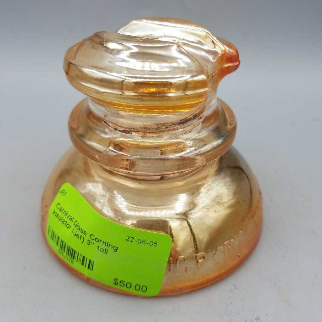 Carnival Glass Corning Insulator (Jef)