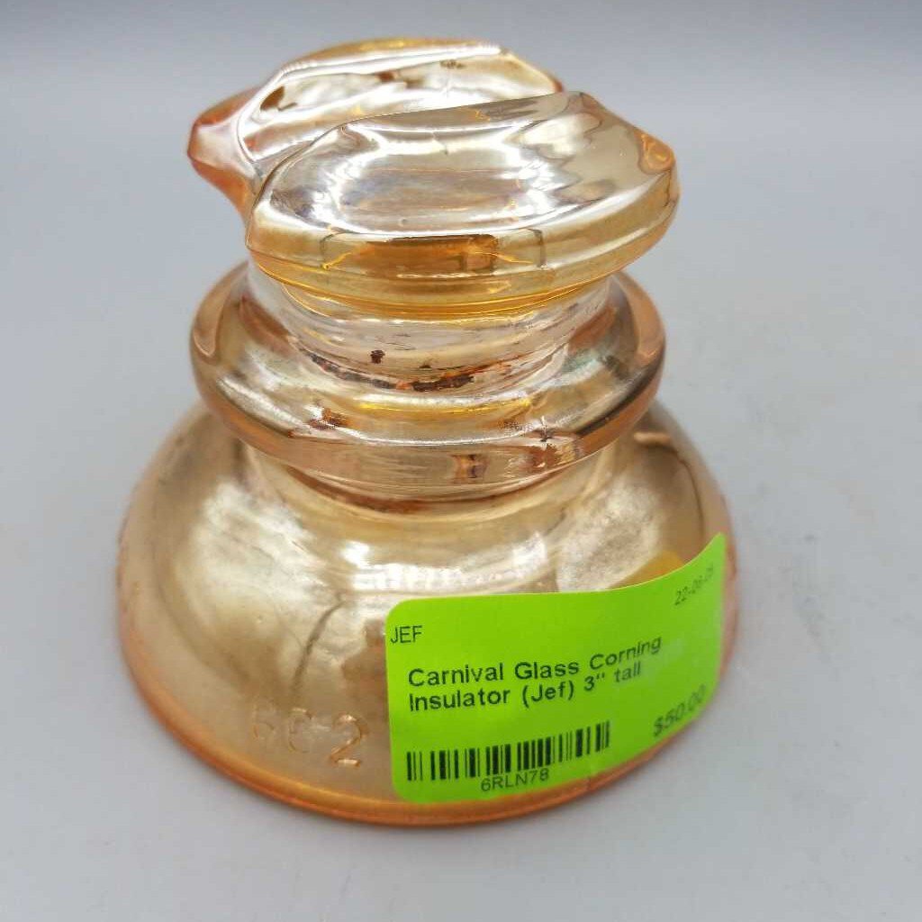 Carnival Glass Corning Insulator (Jef)