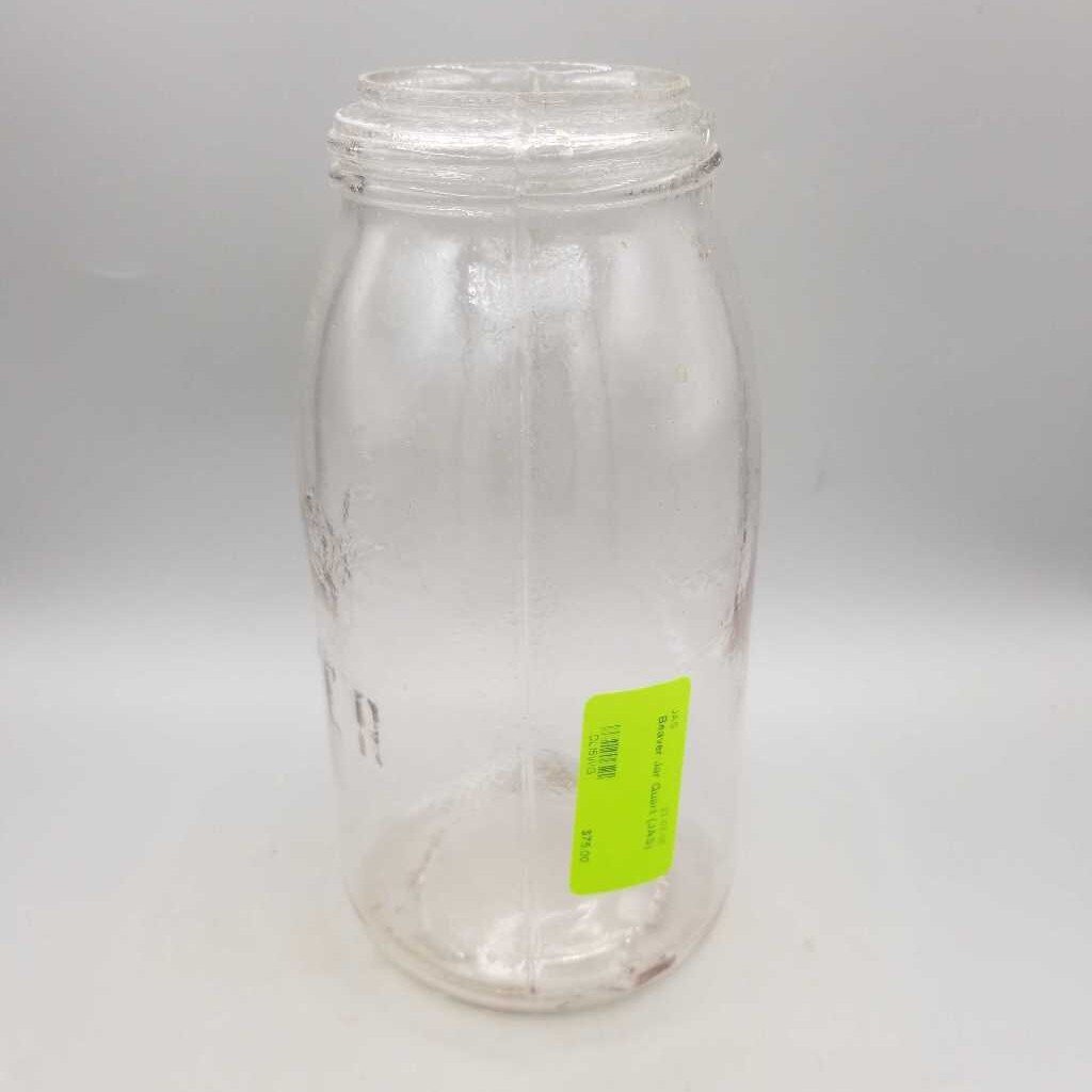 Beaver Jar Quart Slight Pink Tone (JAS)