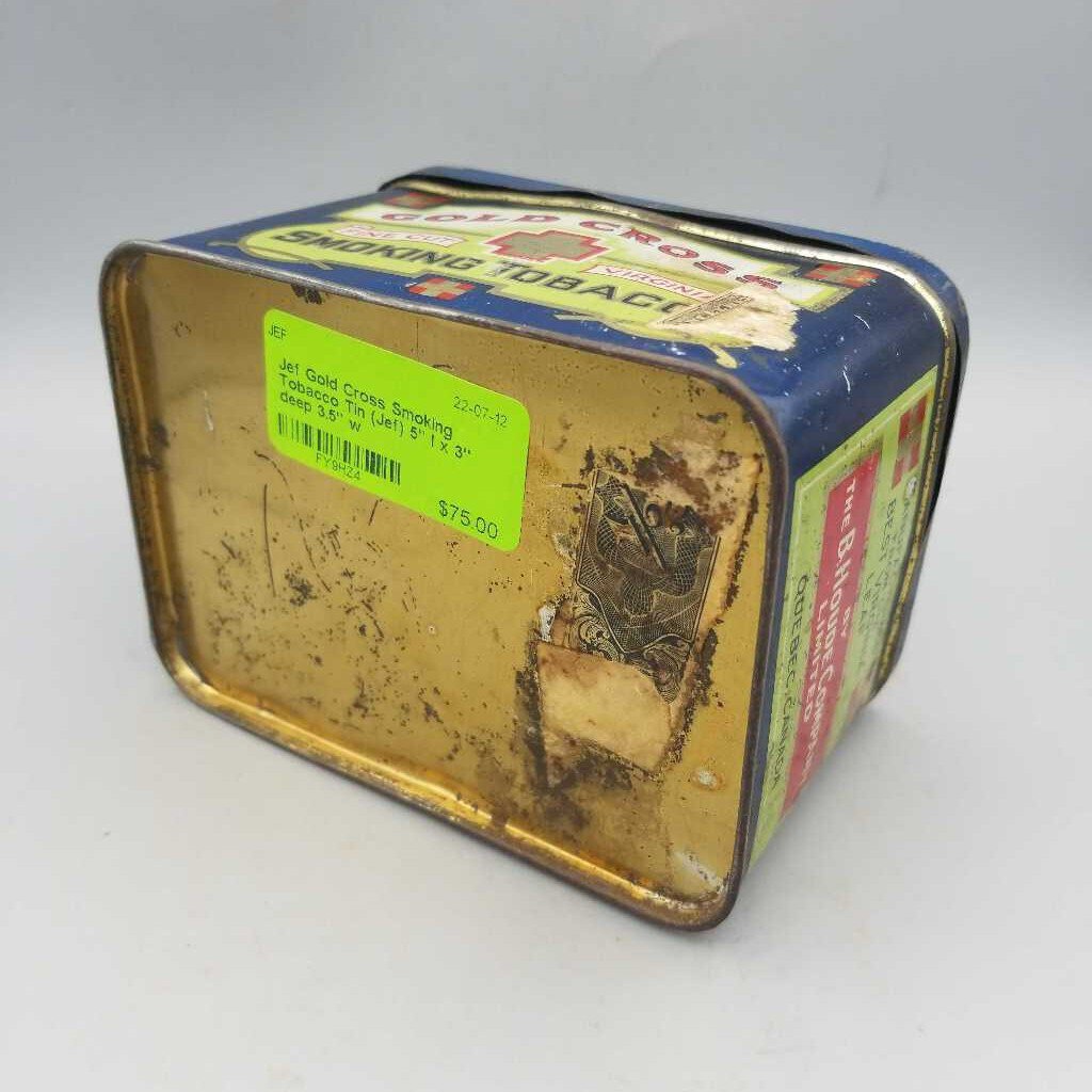 Gold Cross Smoking Tobacco Tin (Jef)