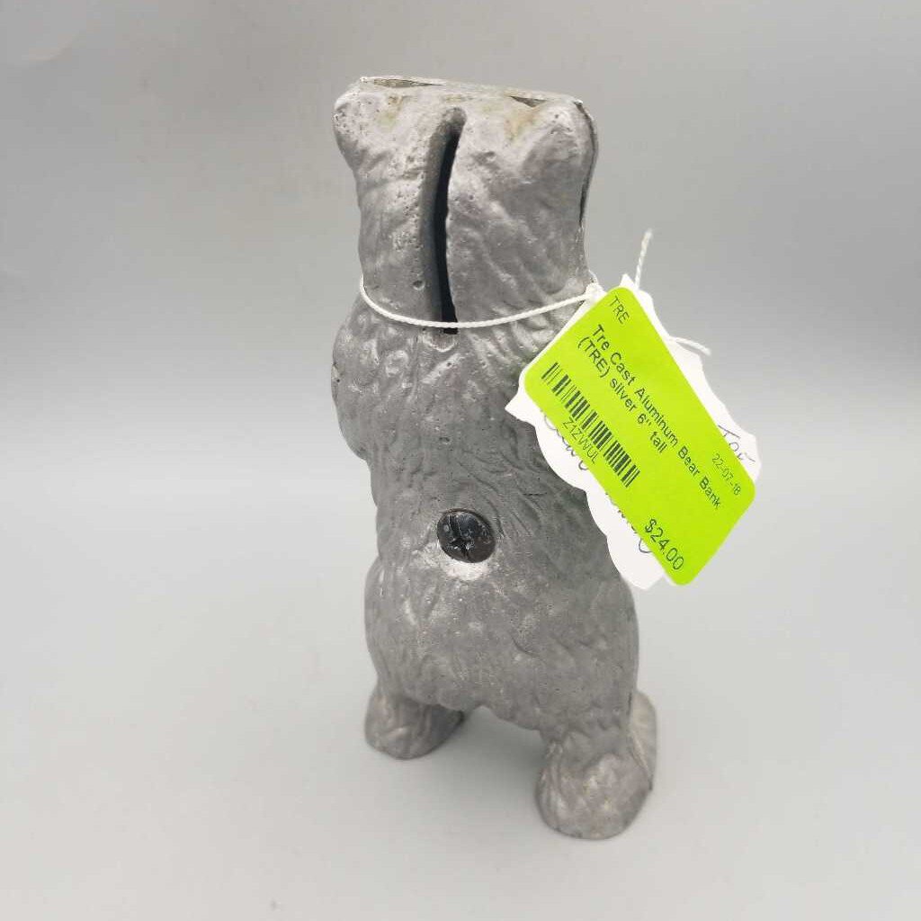 Cast Aluminum Bear Bank (TRE)