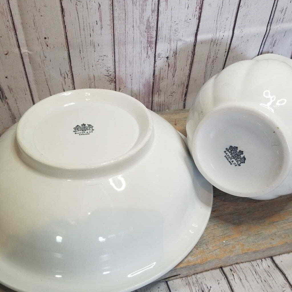 Ironstone Baker & Co. Pitcher and Bowl Set (TRE)