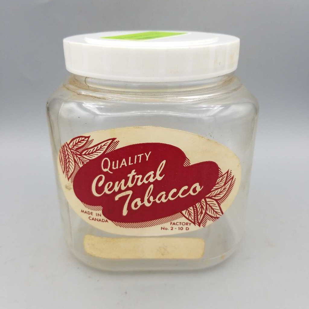 Vintage Tobacco Plastic Jar (JAS)