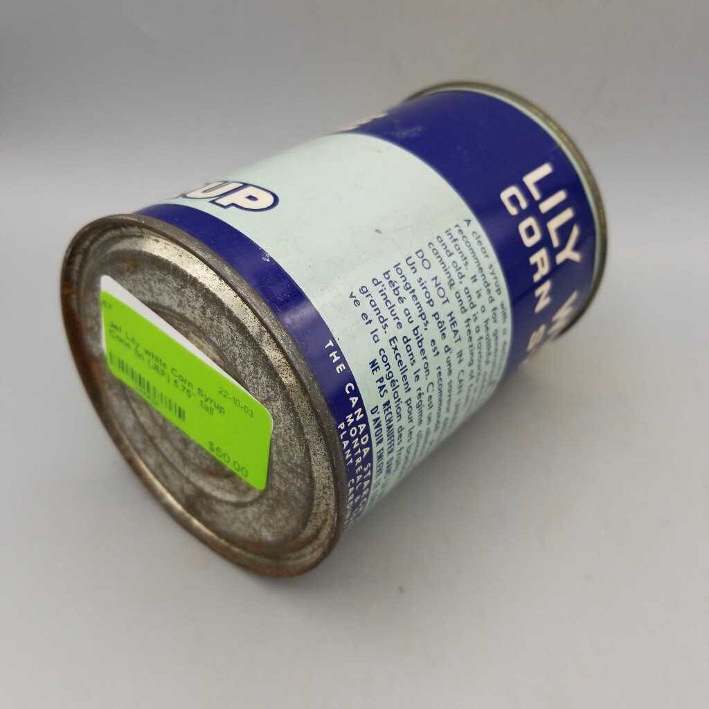 lily white corn syrup Lily white Corn Syrup Cone tin (JEF)