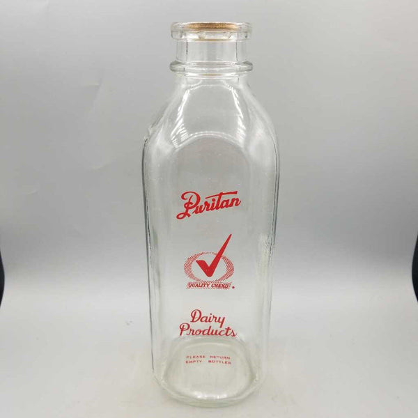 Puritan Dairy Products Qt. Milk Bottle (JAS)