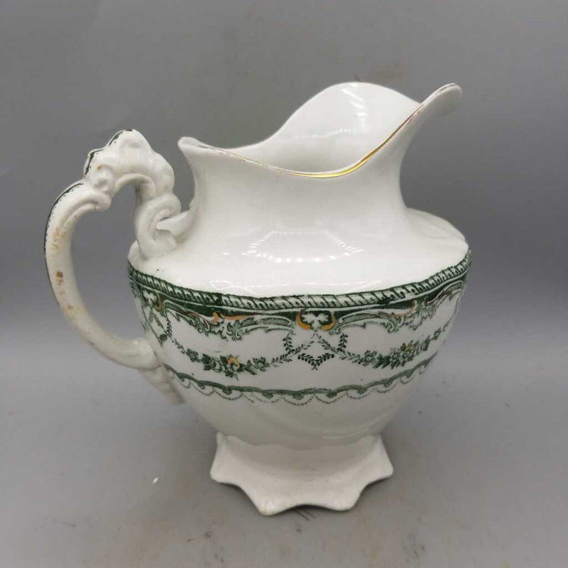 Early Semi Porcelain Transferware Pitcher (NUR) 5707