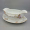 Heavy one-piece porcelain Gravy Boat and Plate (TT) 163