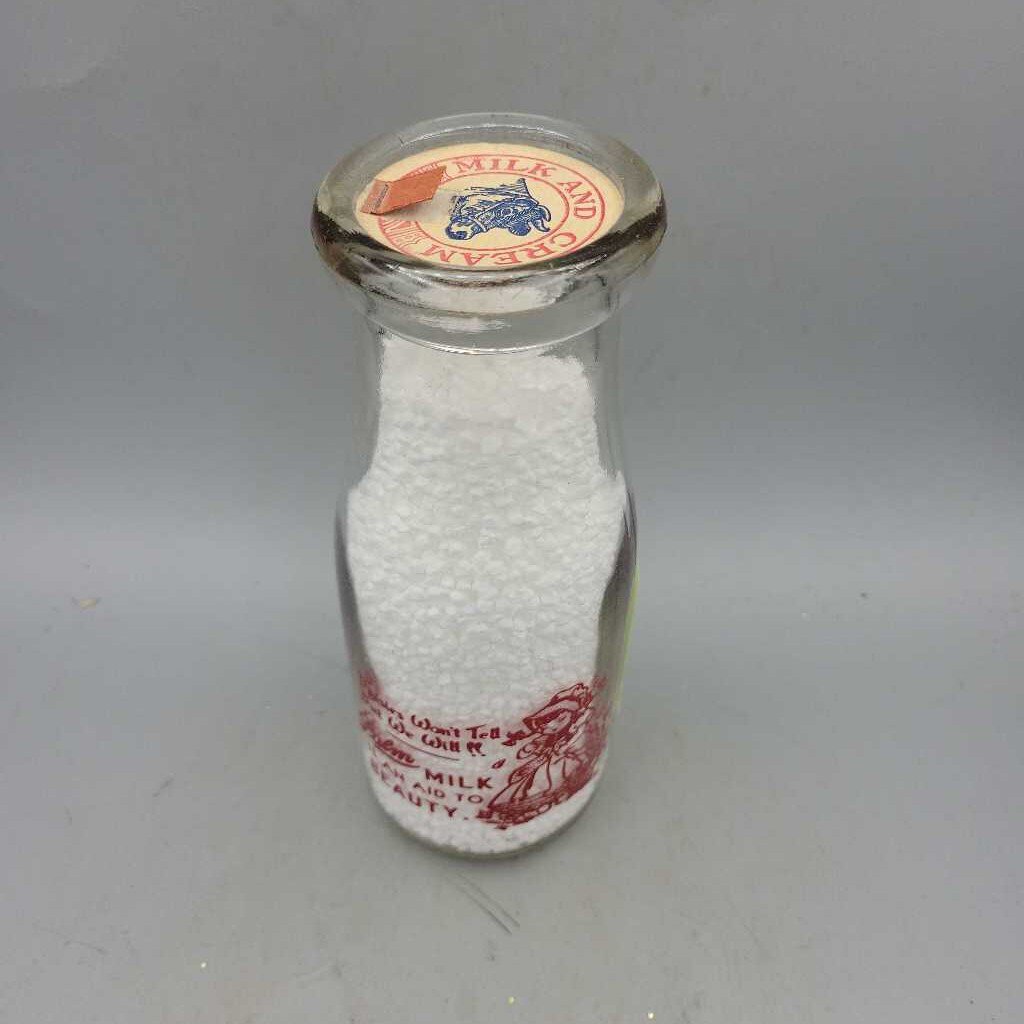 Palm Milk and Cream ACL Half Pint milk bottle (Jef) 4666