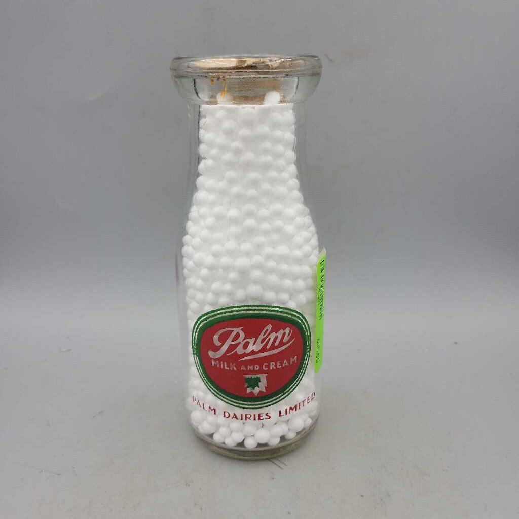 Palm Milk and Cream Half Pint Milk Bottle (Jef)