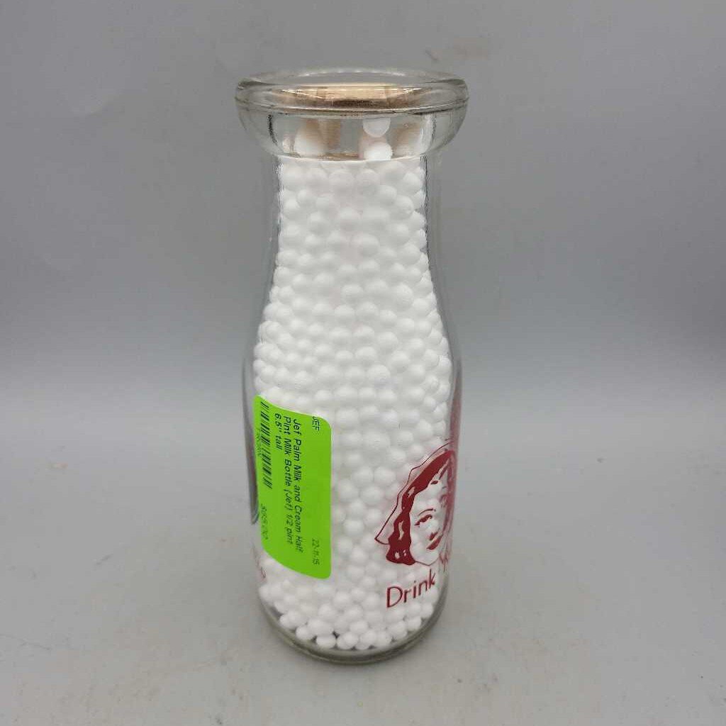 Palm Milk and Cream Half Pint Milk Bottle (Jef)