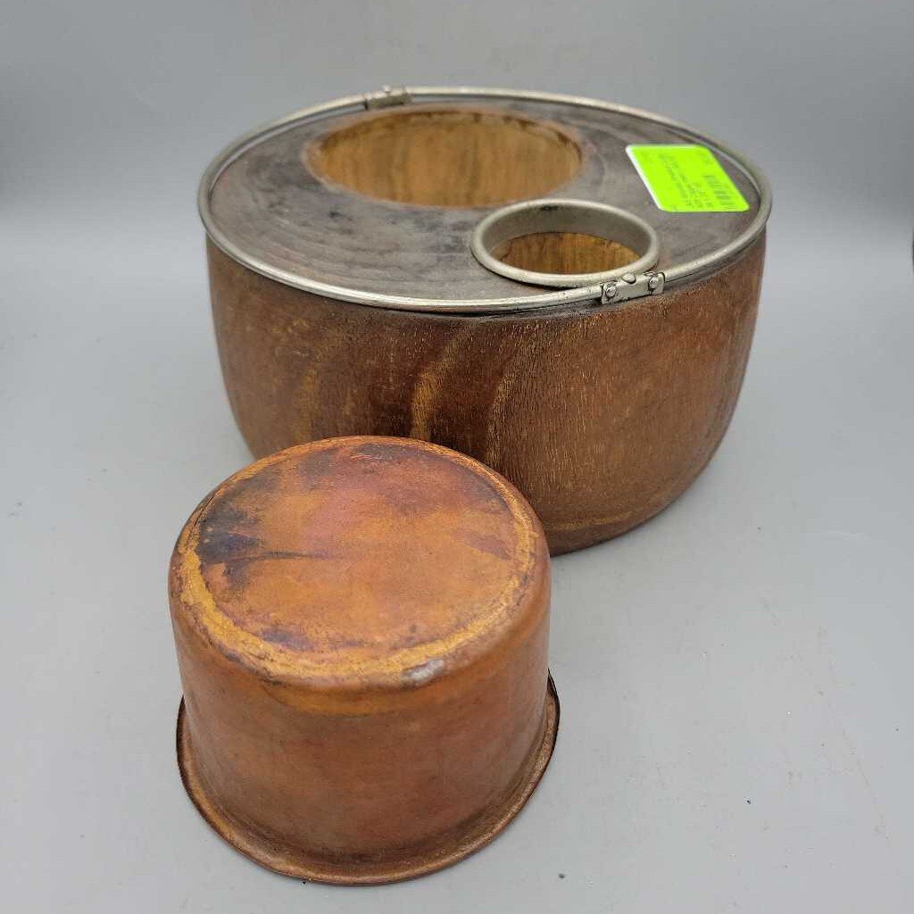 Wooden Smokers Caddy With Copper insert (JAS)