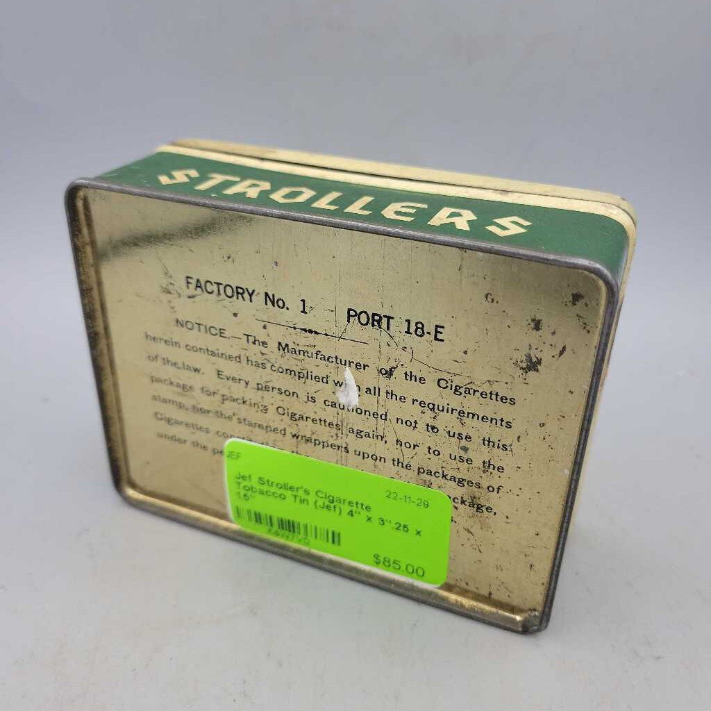 Stroller's Cigarette Tobacco Tin (Jef)