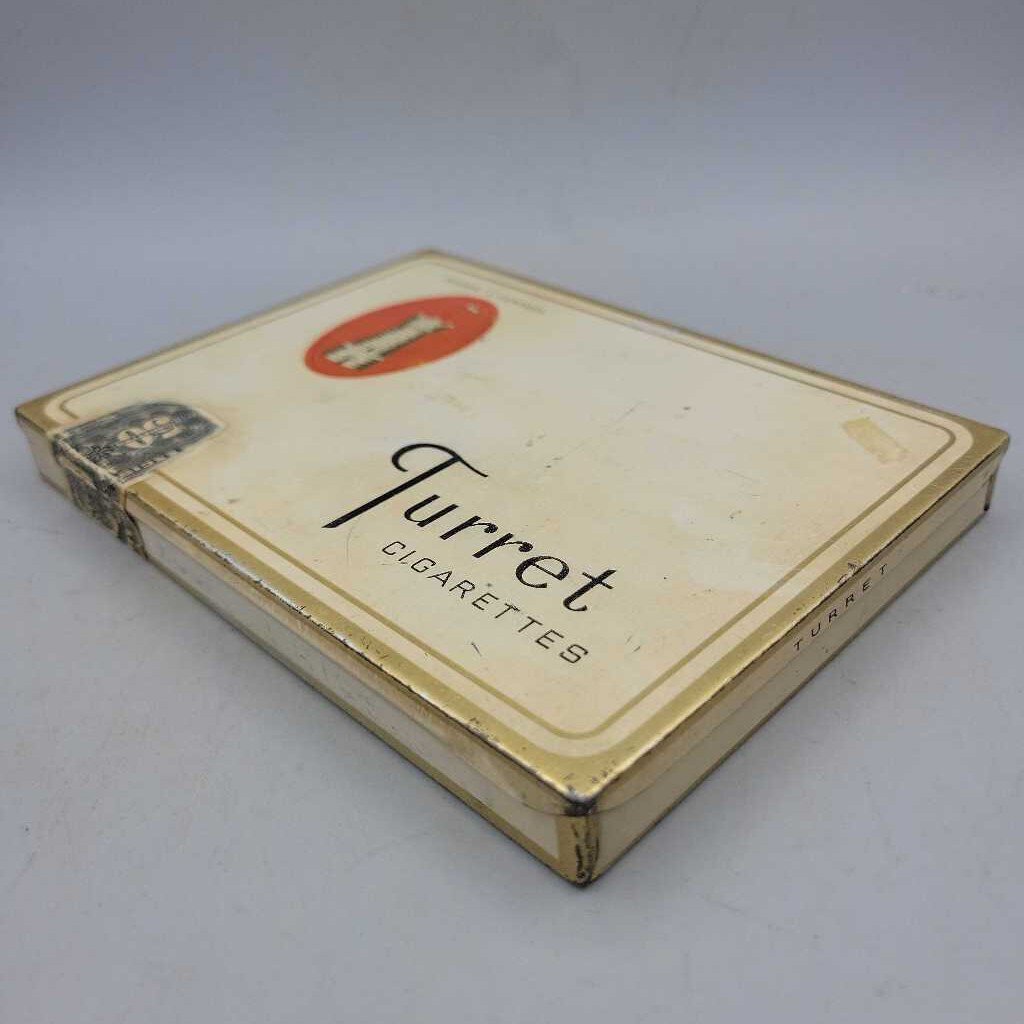 Turret flat 50 Cigarette Tobacco Tin (Jef)