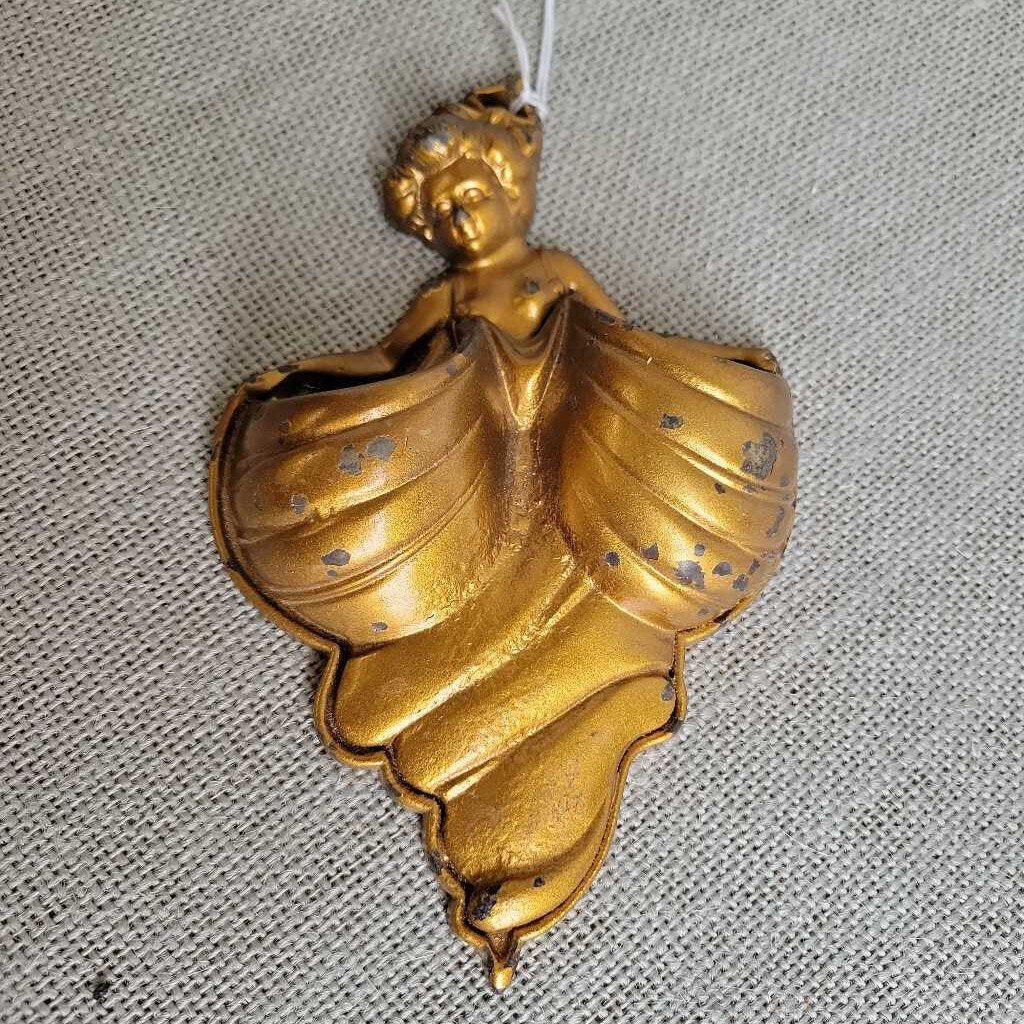 Art Nouveau Bare Breasted Woman Match Holder (COL #0607)