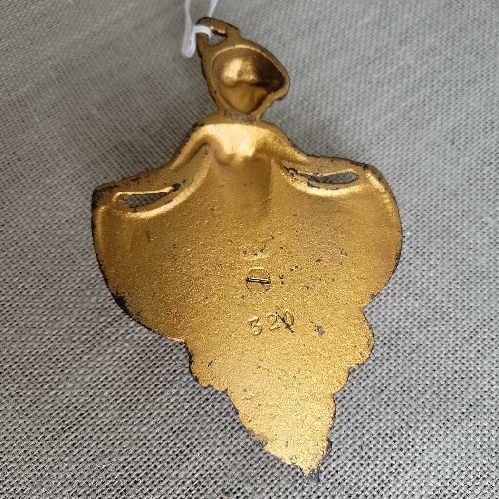 Art Nouveau Bare Breasted Woman Match Holder (COL #0607)
