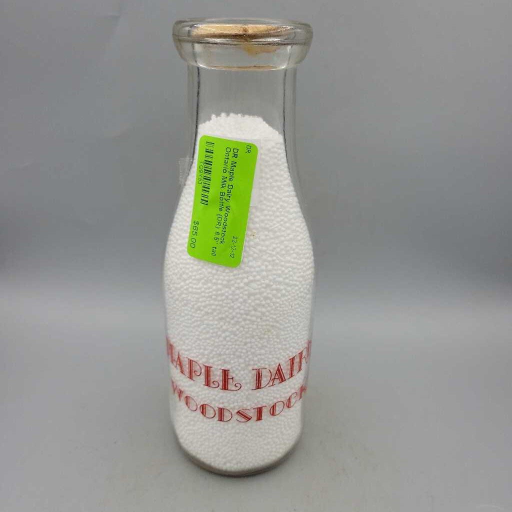 Maple Dairy Woodstock Ontario Milk Bottle (DR)