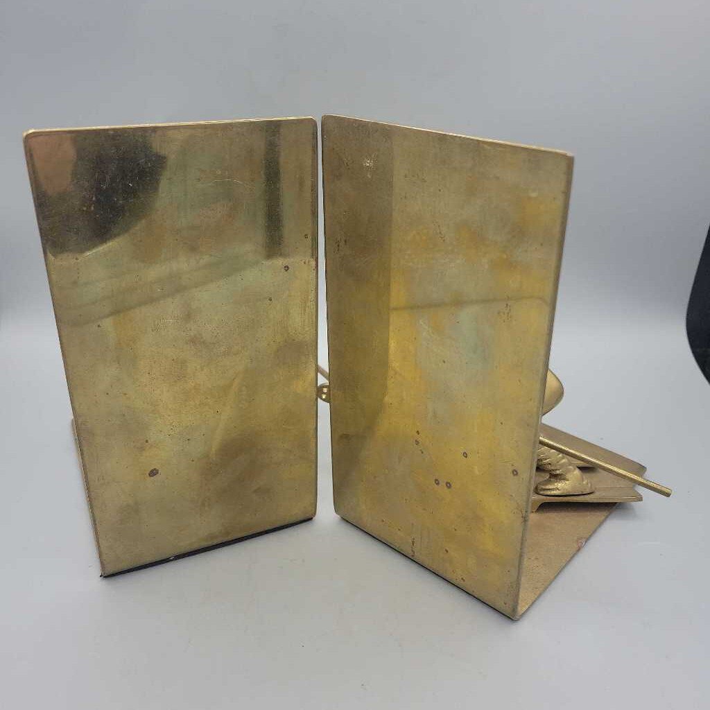 Vintage Brass Skier Bookends (NUR) 17