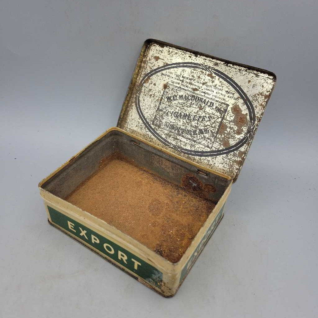 macdonald export cigarette tobacco tin Macdonald's Export cigarette Tin Tobacco (Jef) macdonald export cigarette tobacco tin Macdonald's Export cigarette Tin Tobacco (Jef)
