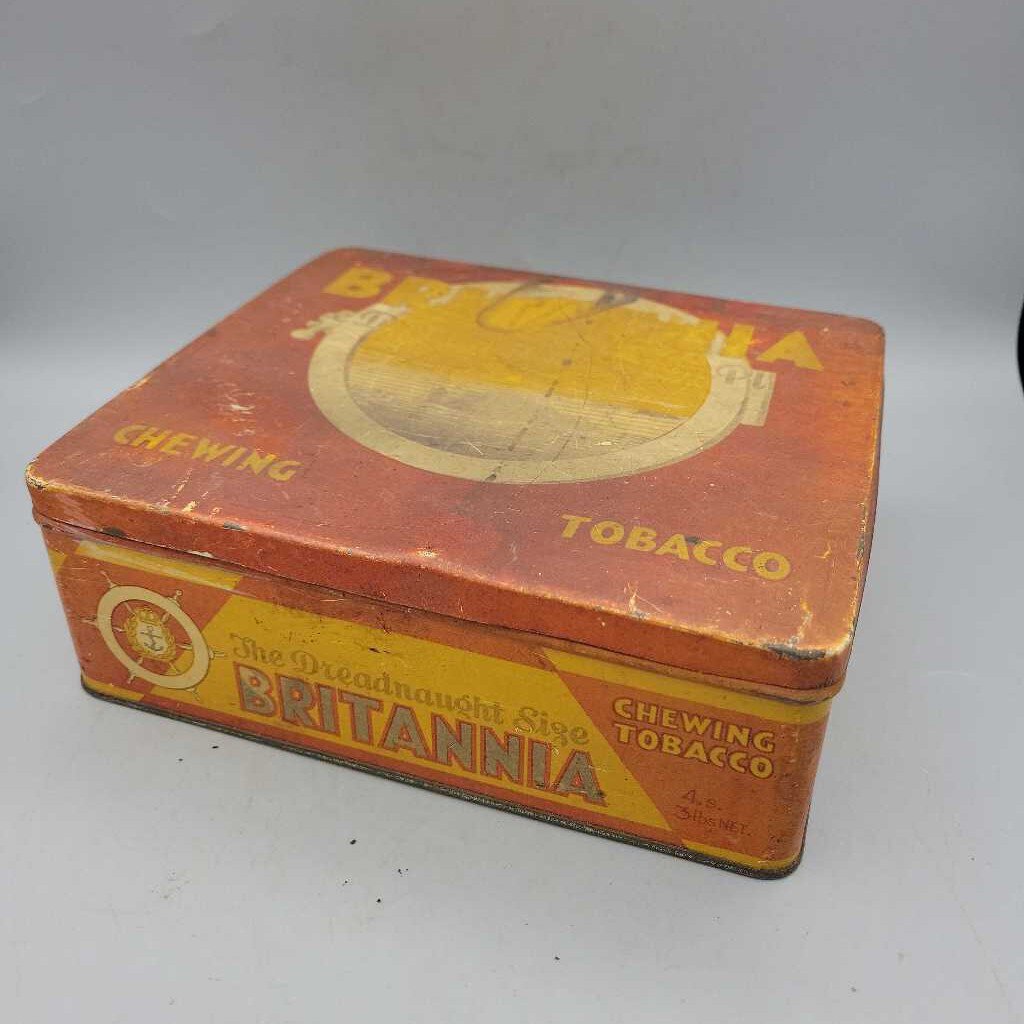 Britannia Chewing Tobacco Tin Rare (JEF)