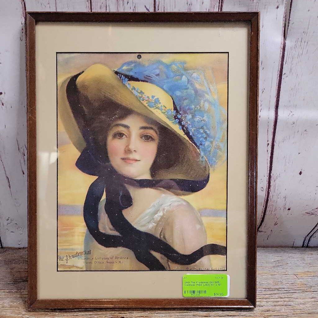 The Prudential Girl 1913 Calendar Print (JAS)