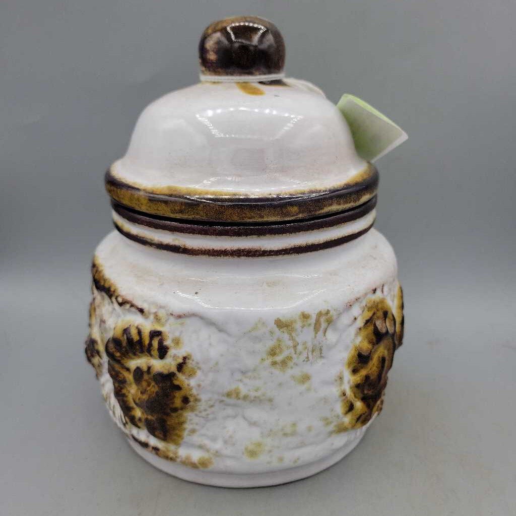 West German Covered Pottery Pot (RHA)