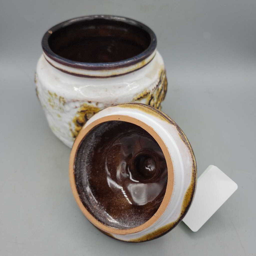 West German Covered Pottery Pot (RHA)