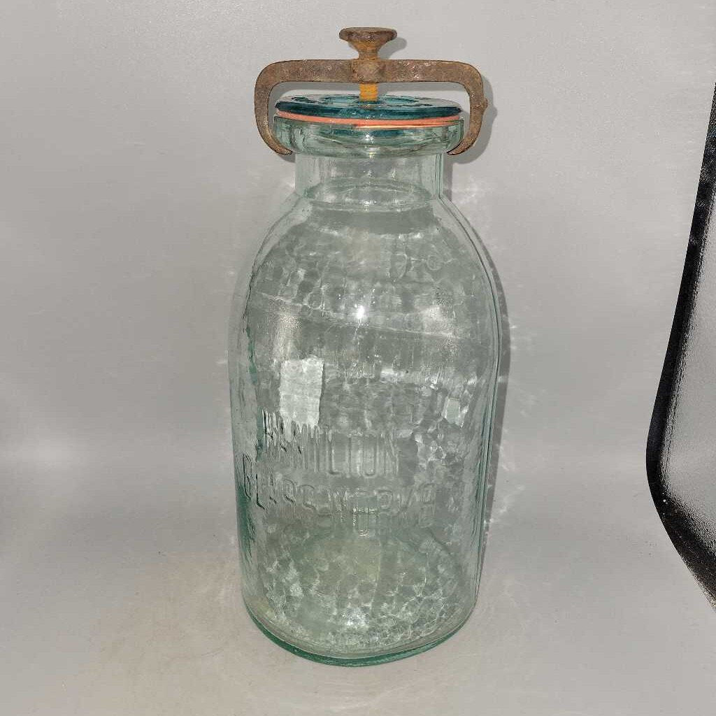 Hamilton Glass Works Clamp Fruit Jar Error (Jef)